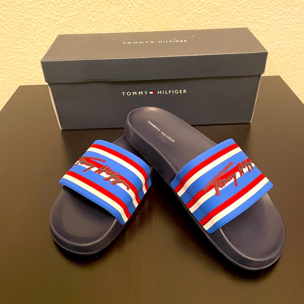 Tommy Hilfiger slides size 7m women NIB